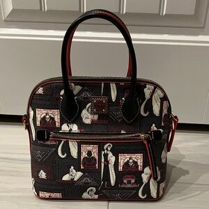 NWOT Disney Dooney & Bourke Bag -
Cruella De Vil Zip Domed Satchel